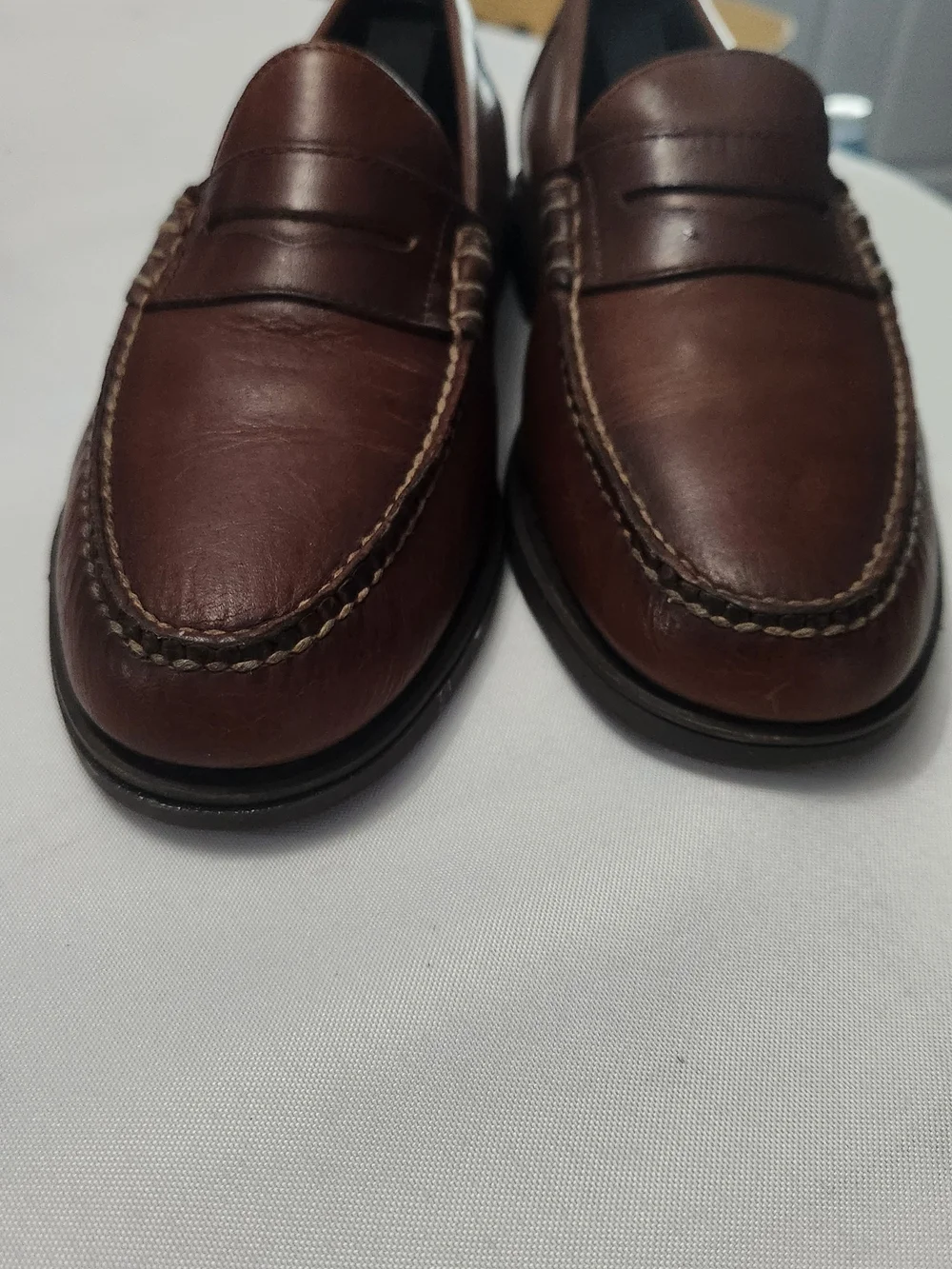 DresSports By Rockport, Classic Men's Penny Loafers - Brown Leather 8M